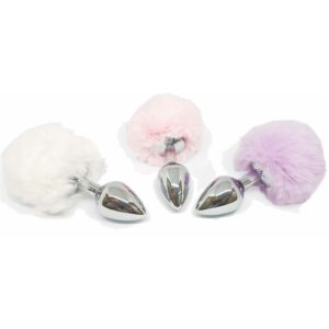 PLUG ANAL METAL COLA CONEJO MEDIUM