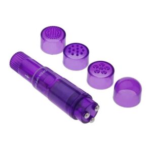 VIBRADOR ESTIMULADOR DE CLITORIS PUNTAS INTERCAMBIABLES