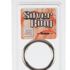 SILVER COCK RING MEDIUM
