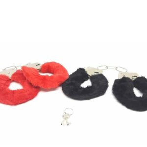 ESPOSAS METAL PELUCHE ROJA O NEGRA
