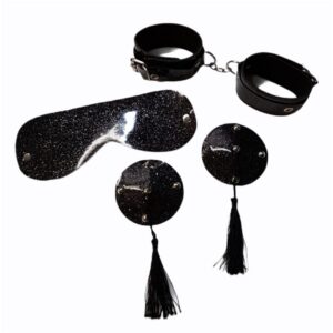 SET DESTELLOS ESPOSA PEZONERA ANTIFAZ