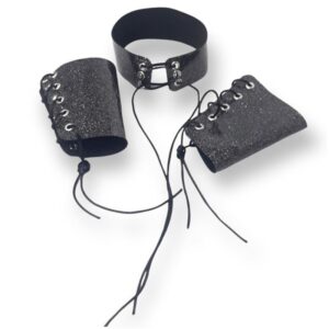 SET RIBBON ESPOSA Y COLLAR DESTELLO NEGRO