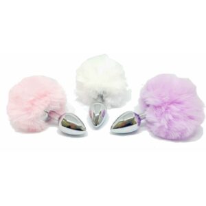 PLUG ANAL METAL COLA CONEJO SMALL